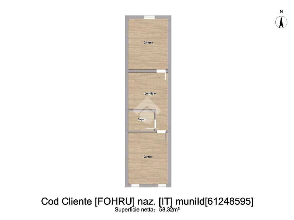 Casa semi indipendente Via Massi, Forlimpopoli - planimetria 1