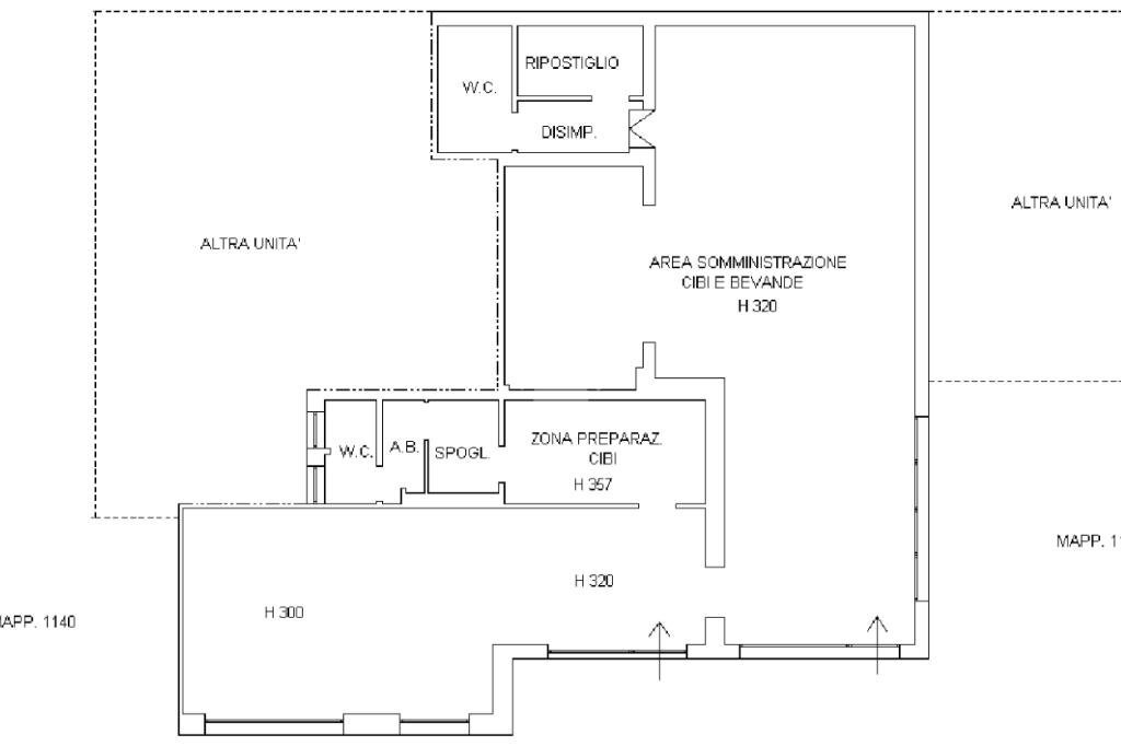 Three-room apartment Via Sempione, Oleggio - floor plans 1