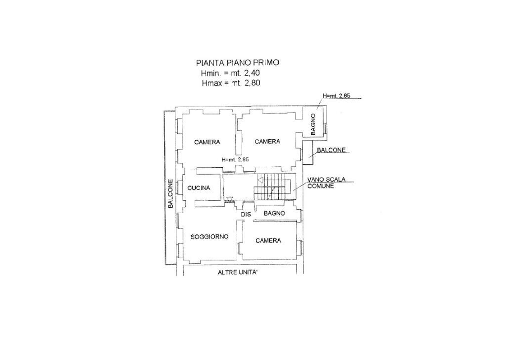 Apartment Frazione campore, Valdilana - floor plans 1