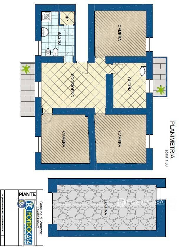 Foto 38 - Appartamento Via Pero
 
144, Varazze - planimetria 1