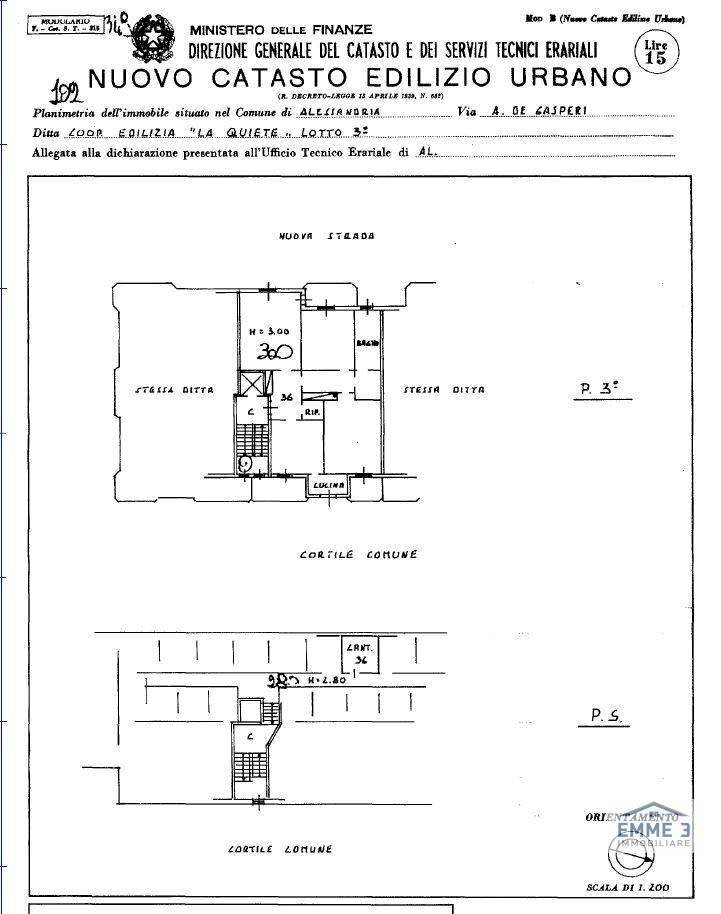 Foto 31 - Quadrilocale Via De Gasperi
 
41, Alessandria - planimetria 1