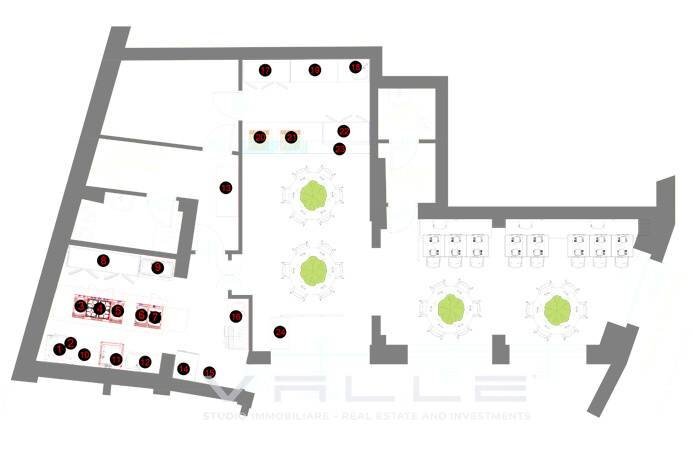Planimetria - Commercial Activity via previtali, Bergamo - floor plans 1