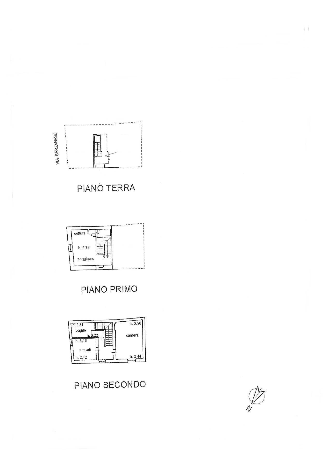 Foto 15 - Three-room apartment Via Sarzanese Sud, Massarosa - floor plans 1