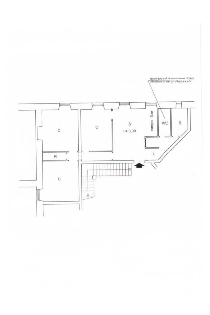 Quadrilocale piazza Niccolò Tommaseo, Genova (zona Foce) - planimetria 1
