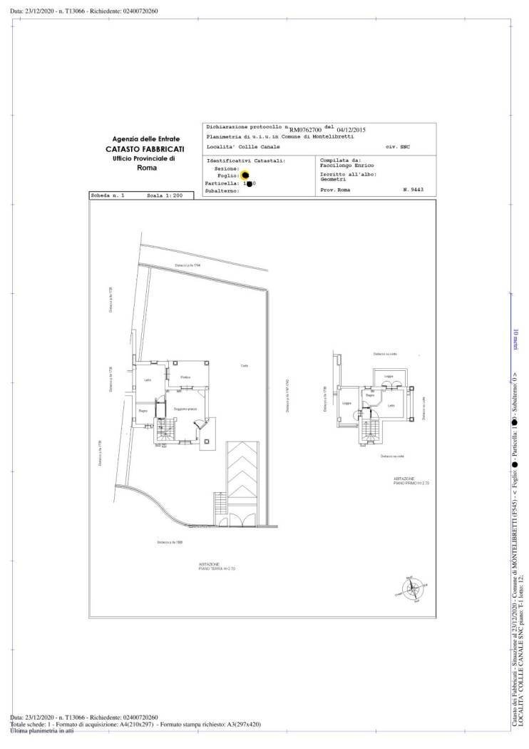 Villa via Carolano, Montelibretti - floor plans 1
