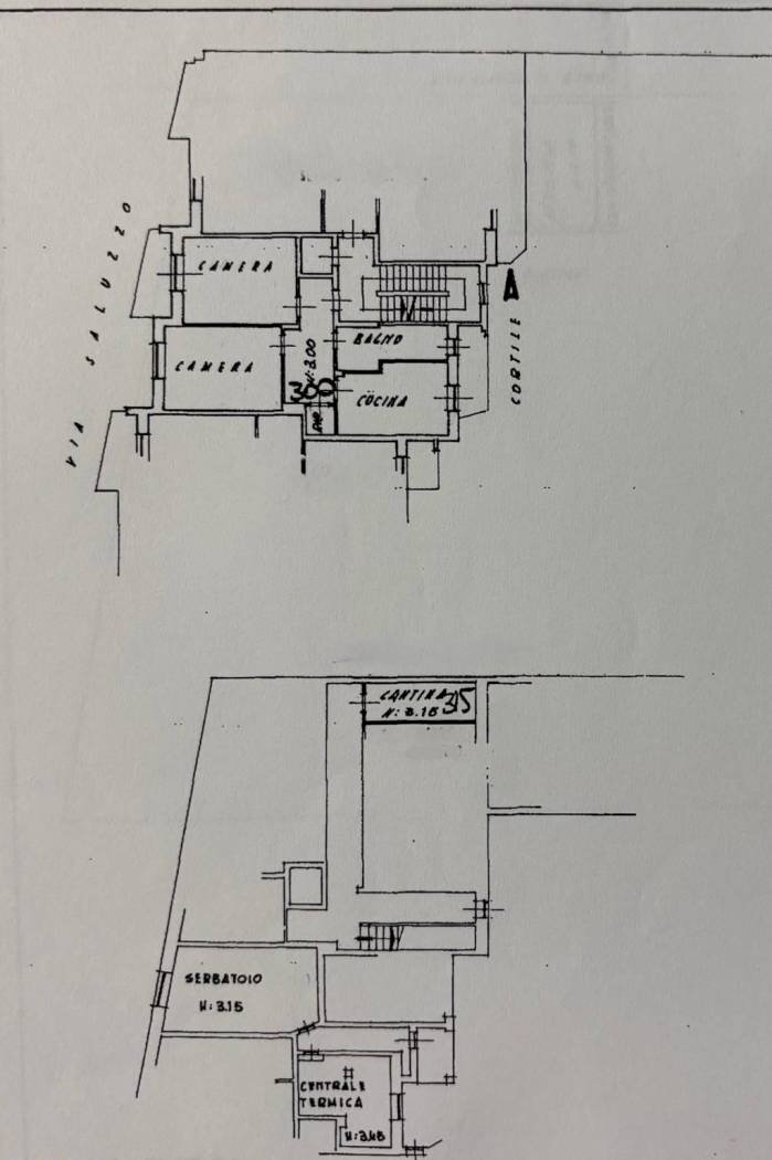 Trilocale via Saluzzo, 131, Pinerolo - planimetria 1