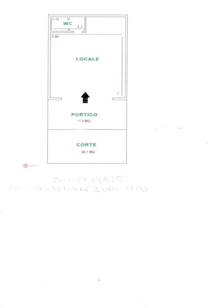 Shop viale Roma, 69, Anzio - floor plans 1