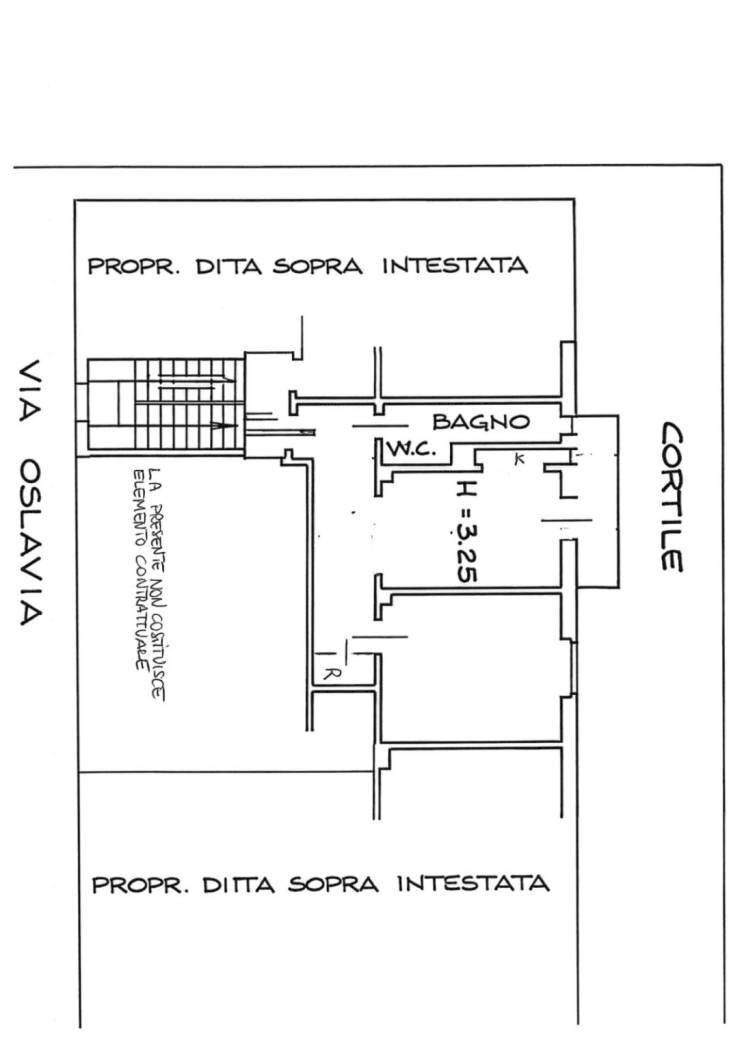Two-room apartment via Oslavia, 48, Torino (neighborhood Vanchiglia) - floor plans 1
