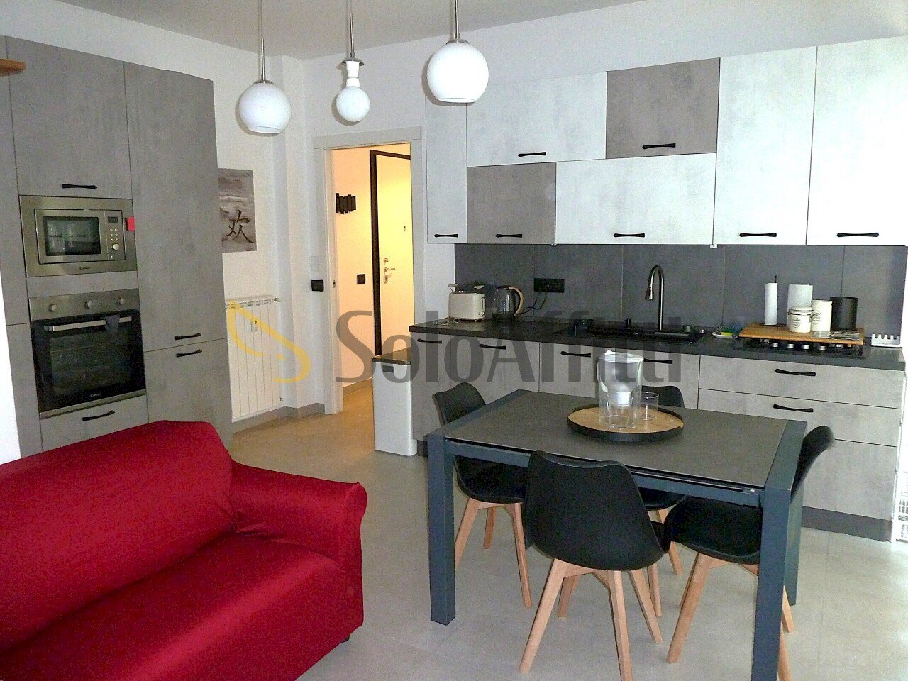 Soggiorno e angolo cottura - Three-room apartment Strada Bonmoschetto 21, Sanremo - photo 1
