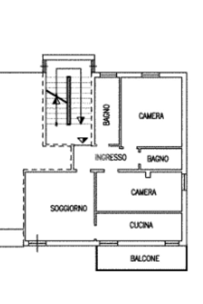 Three-room apartment Via Emilia, Anzola dell'Emilia - floor plans 1