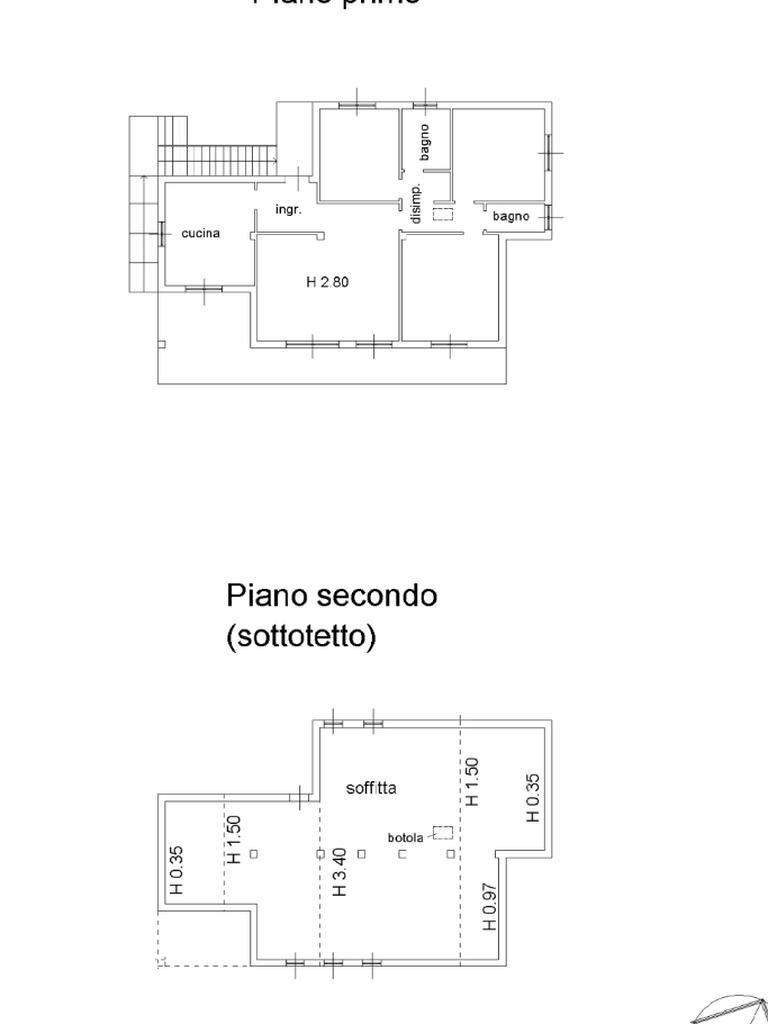 Villa via Piemonte, Arizzano - floor plans 1