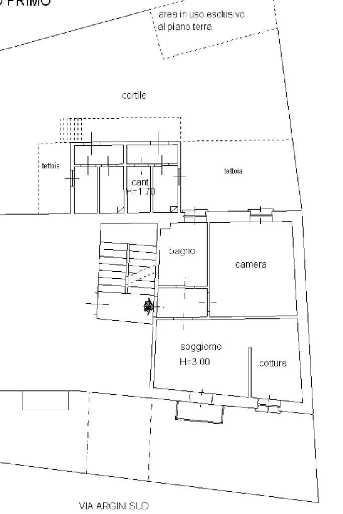 Two-room apartment Via argini, Traversetolo - floor plans 1