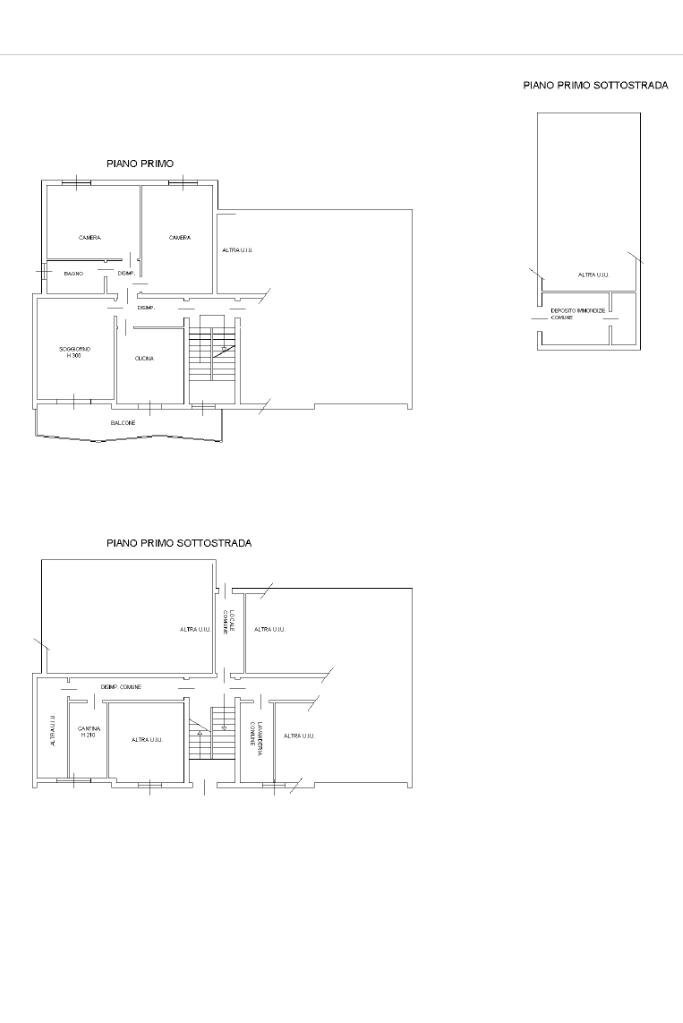 Three-room apartment Vicolo Del Forno, Collecchio - floor plans 1
