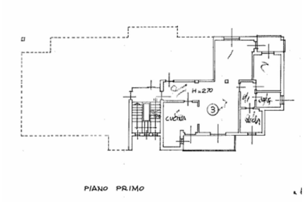 Trilocale Via Giuseppe Gabardini, Cameri - planimetria 1
