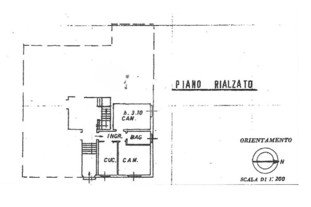 Two-room apartment Via Enza, Parma (neighborhood Montanara) - floor plans 1