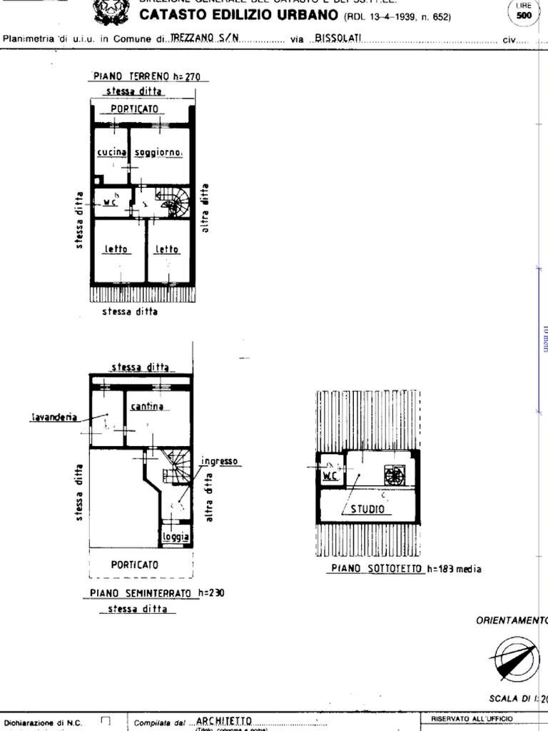 Villa a Schiera Via Leonida Bissolati, Trezzano sul Naviglio - planimetria 1