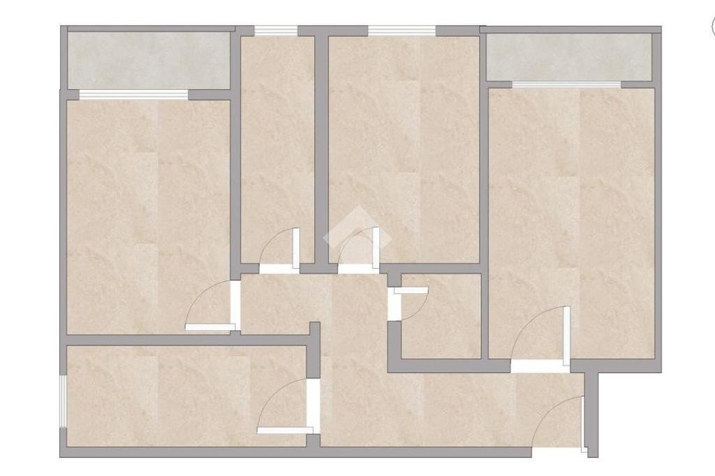 Three-room apartment Viale Omero, Milano (neighborhood Corvetto) - floor plans 1