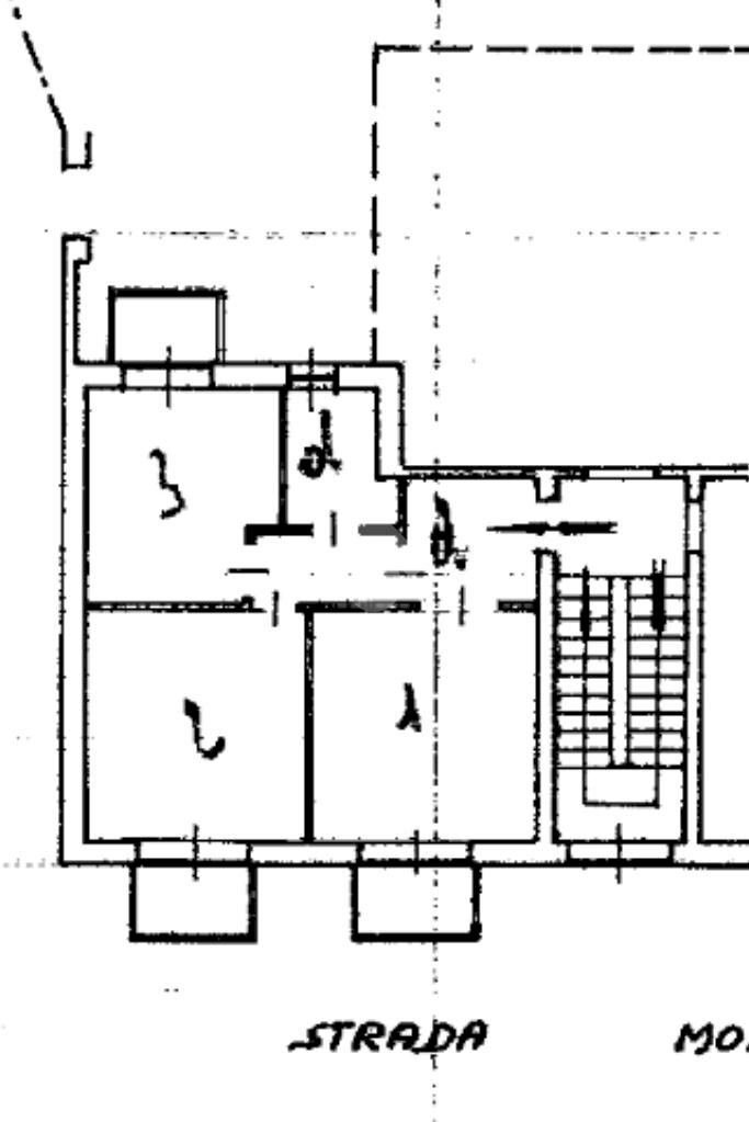 Three-room apartment Via Monginevro, Torino (neighborhood Pozzo Strada) - floor plans 1