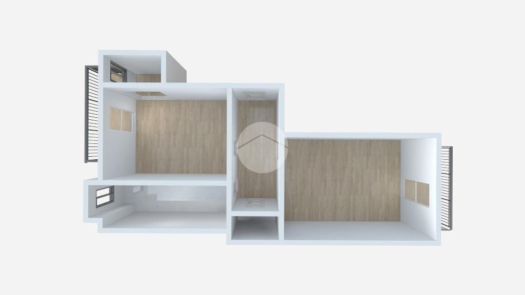 Two-room apartment Via casteldelfino, Torino (neighborhood Borgo Vittoria) - floor plans 1