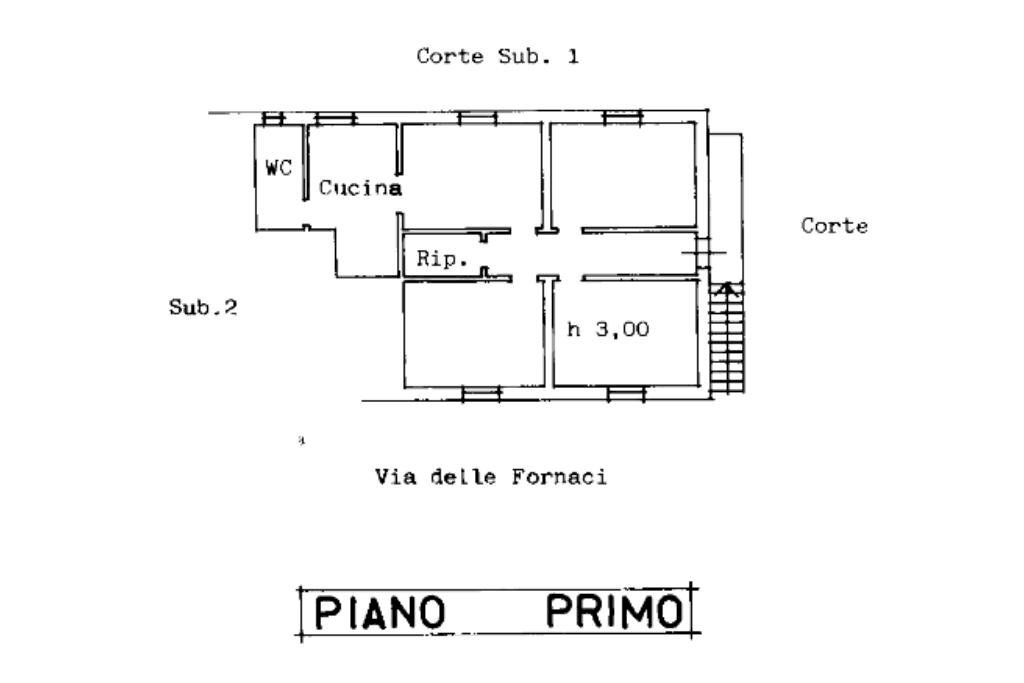 Apartment Via delle Fornaci, La Spezia (neighborhood Rebocco) - floor plans 1