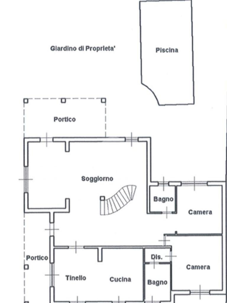 Villa Via Barelli, Vermezzo - planimetria 1