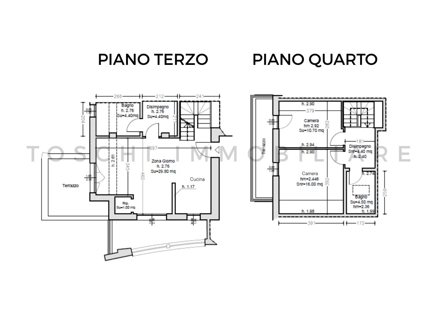 Two-room apartment Via Giorgio De Chirico, 3, Dozza - floor plans 1