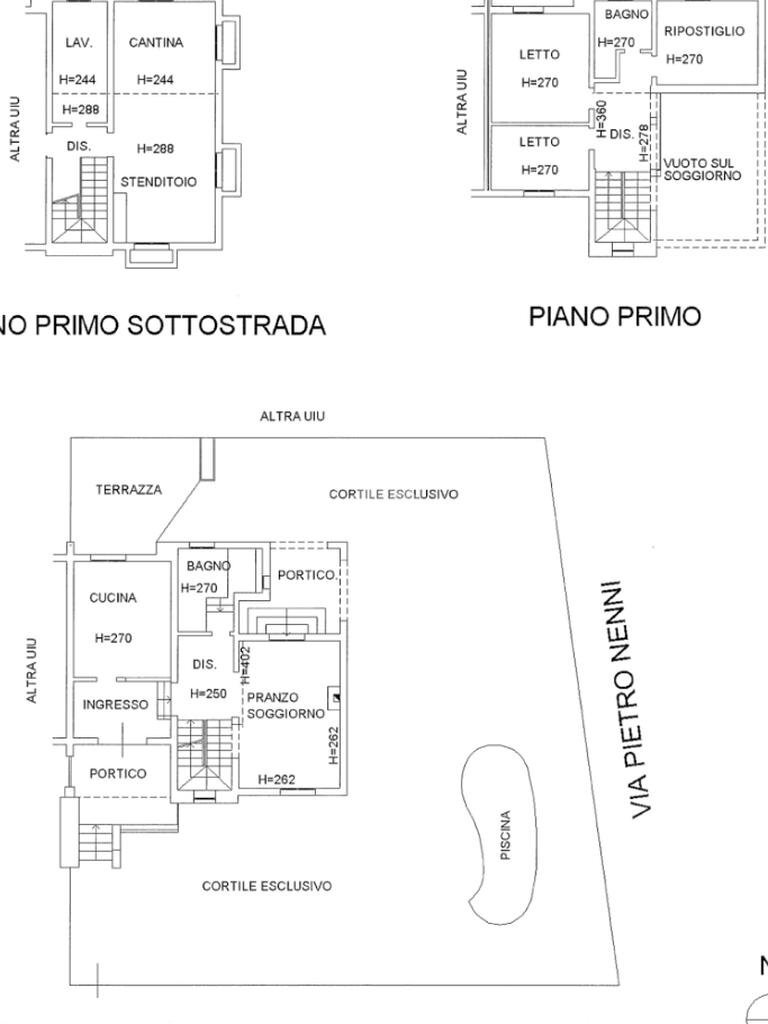 Porzione di casa via Pietro Nenni, Sant'Ilario d'Enza - planimetria 1