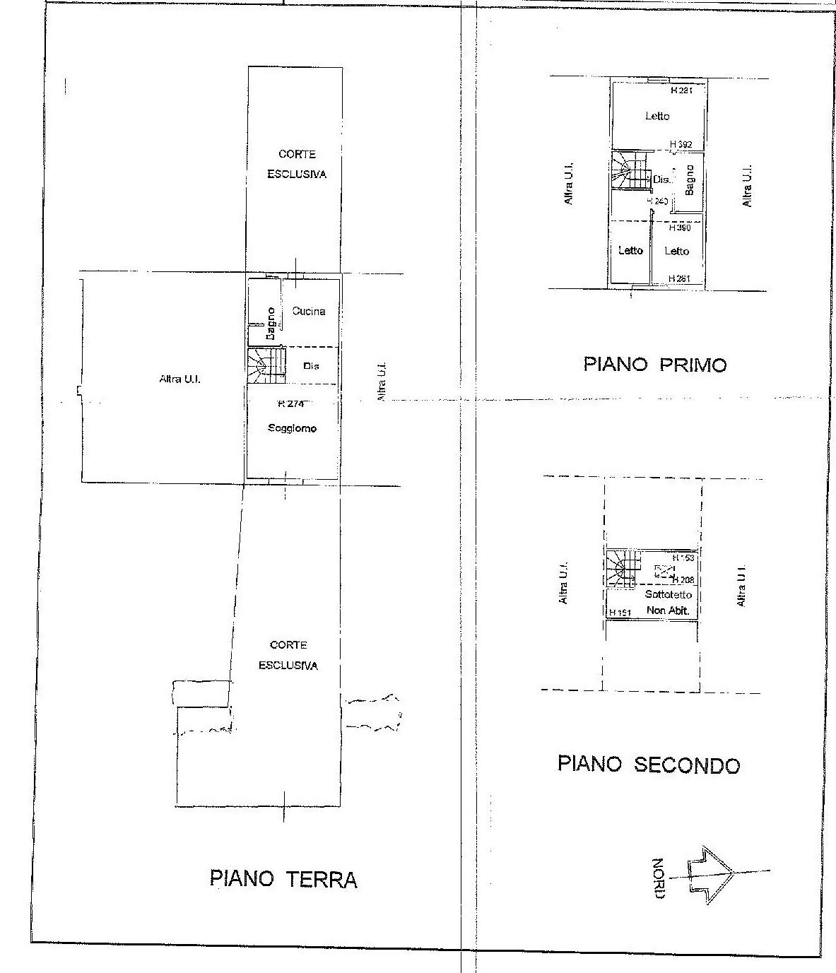 Planimetria abitazione - Terraced Villa Via del tiglio, 3, Imola - floor plans 1