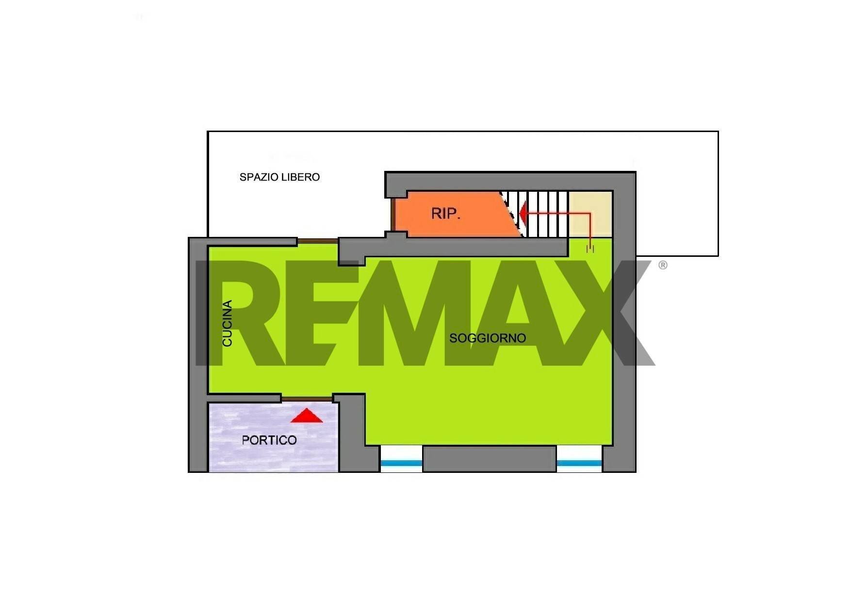 Pianta 2D - Semi-detached house Via Lugano
 
16, Luino - floor plans 1