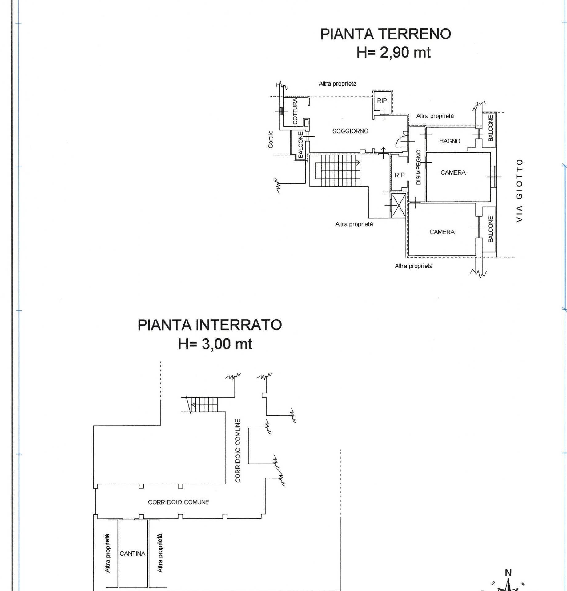 Foto 39 - Trilocale VIA GIOTTO
 
1, Rivoli - planimetria 1