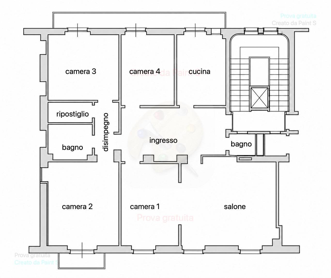 Foto 2 - Apartment Via Luigi Leonardo Colli
 
10, Torino - floor plans 1