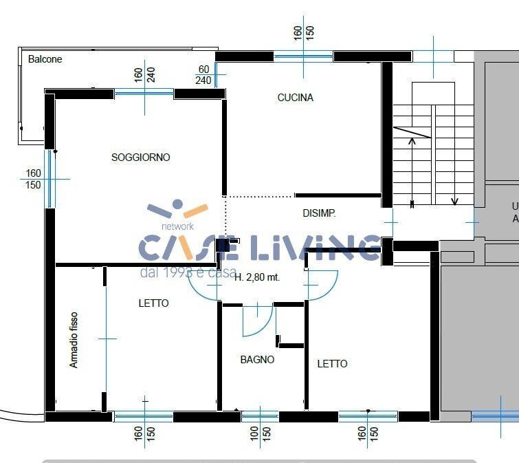 Foto 25 - Three-room apartment Via Michelangelo Buonarroti, Boltiere - floor plans 1