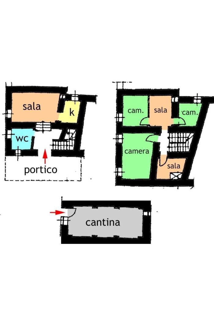 Independent house via Giacomo Matteotti, Borgomaro - floor plans 1