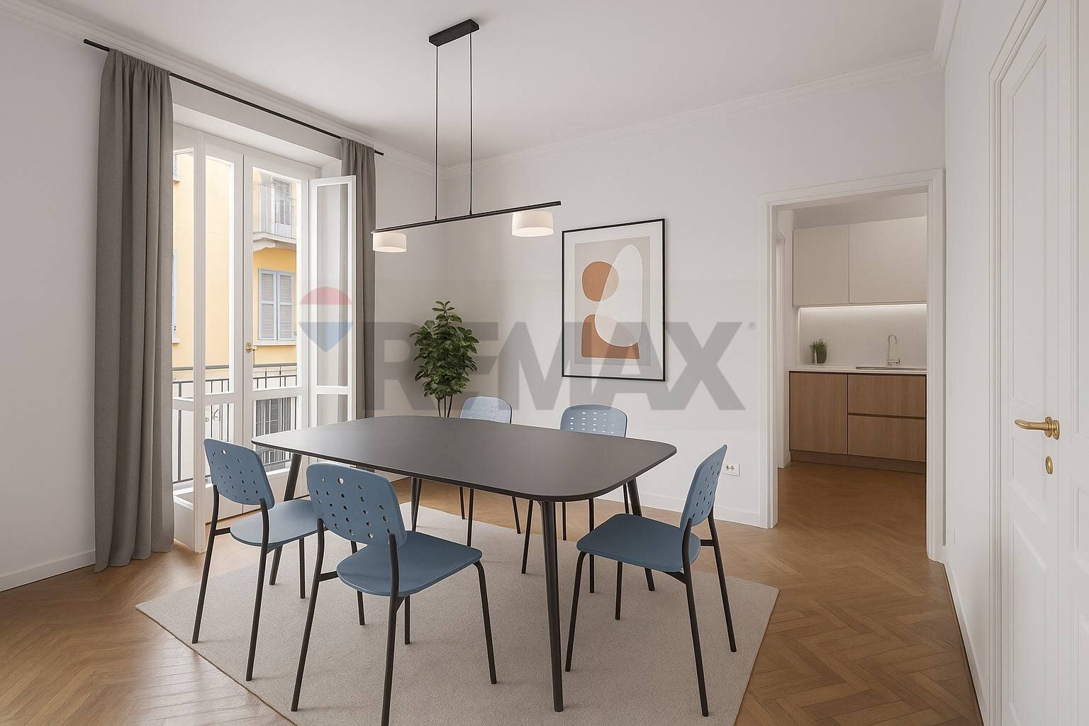 Sala da pranzo - Trilocale Viale Beatrice D'este
7, Milano - foto 2