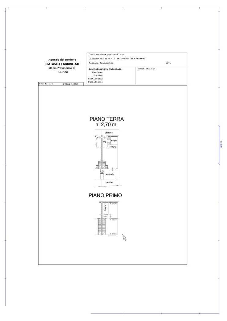 Terraced Villa via Fraschetta, 8, Cherasco - floor plans 1