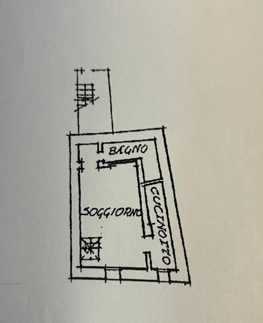 Bilocale via Pietralata, 38, Bologna (zona Centro Storico) - planimetria 1
