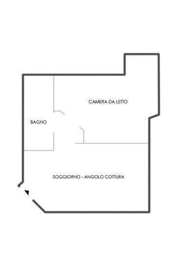 Bilocale via San Francesco d'Assisi, 22, Torino (zona Centro) - planimetria 1