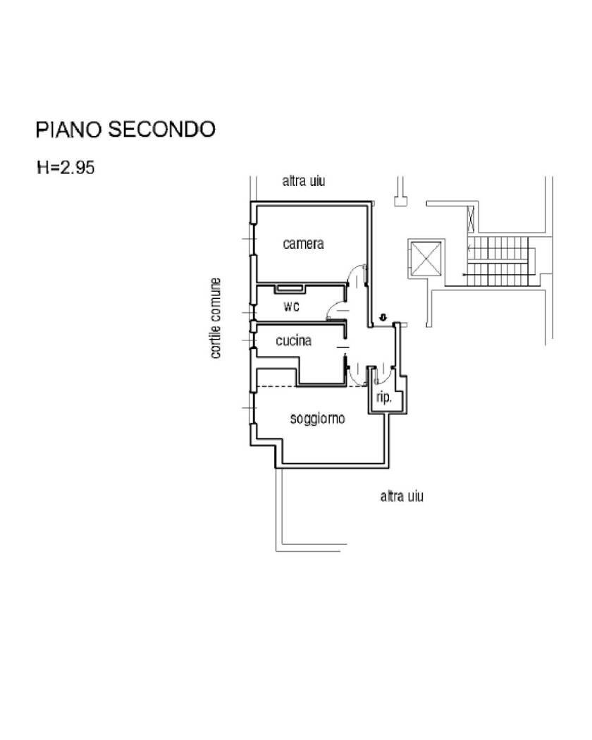 Trilocale via Padova, 276, Milano (zona Crescenzago) - planimetria 1