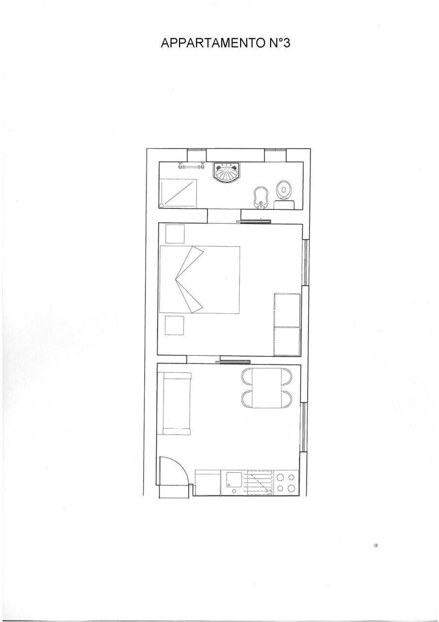 Planimetria app 3 - Appartamento Via Francesco Caracciolo, Firenze - planimetria 1