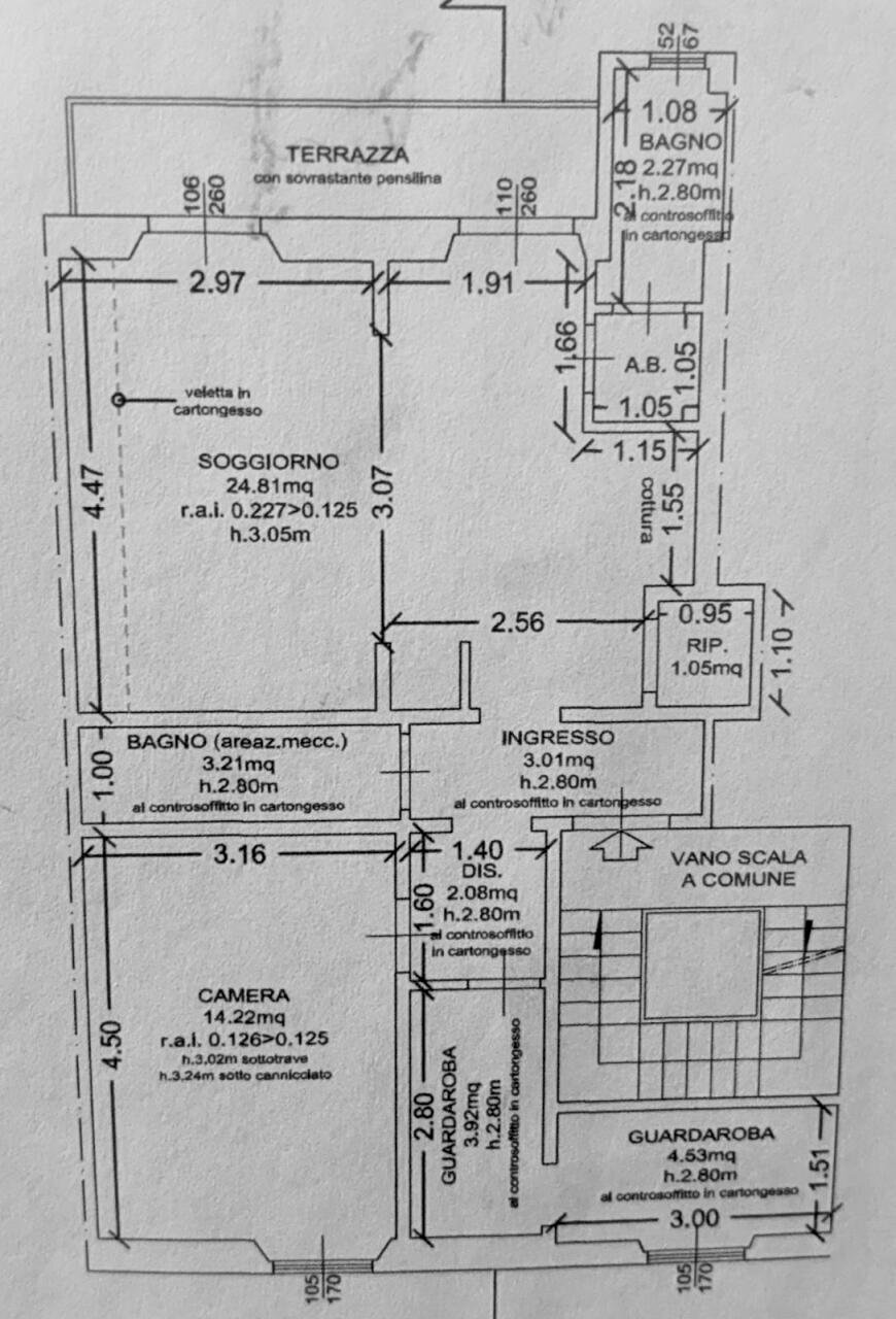 Planimetria.jpeg - Appartamento Via Cremani, Firenze - planimetria 1