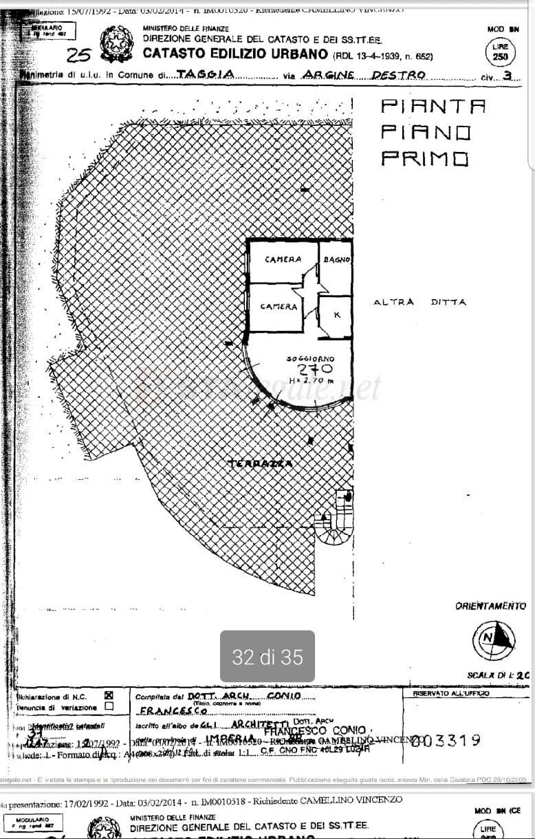 plan 1 - Three-room apartment Argine Destro 3, Taggia - floor plans 1