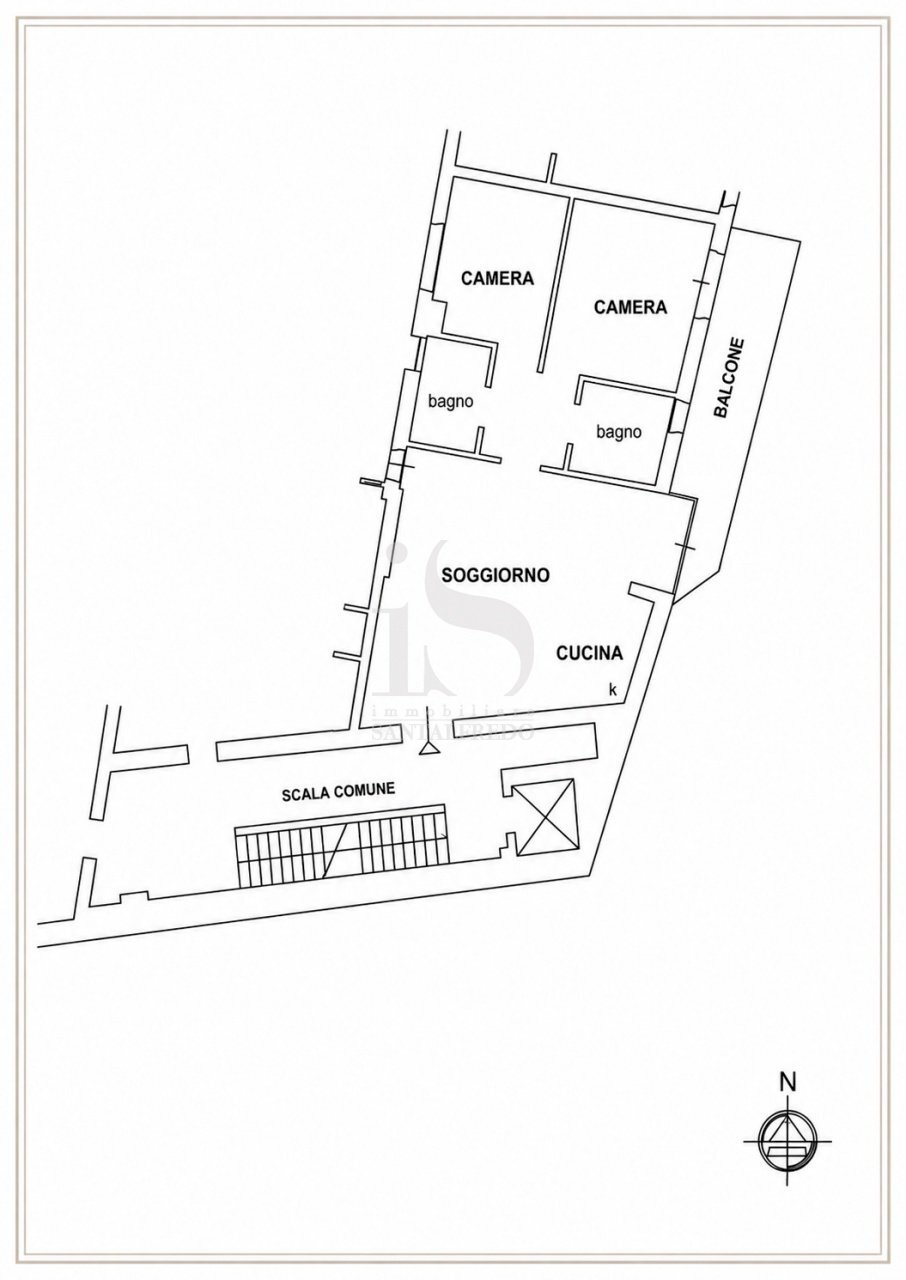 Two-room apartment VIA MANZONI, 10, Concorezzo - floor plans 1
