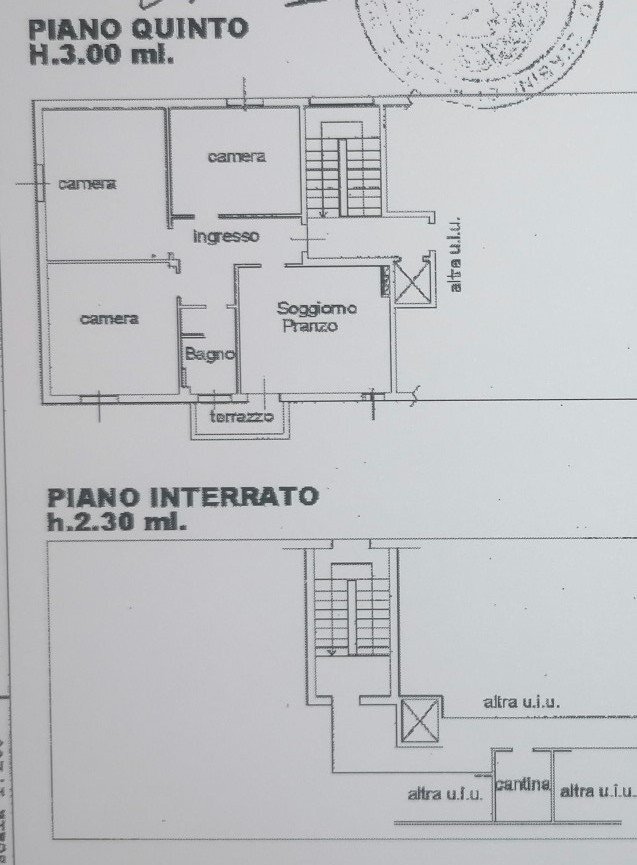 Quadrilocale via degli Ortolani, 12/2, Bologna (zona Savena) - planimetria 1