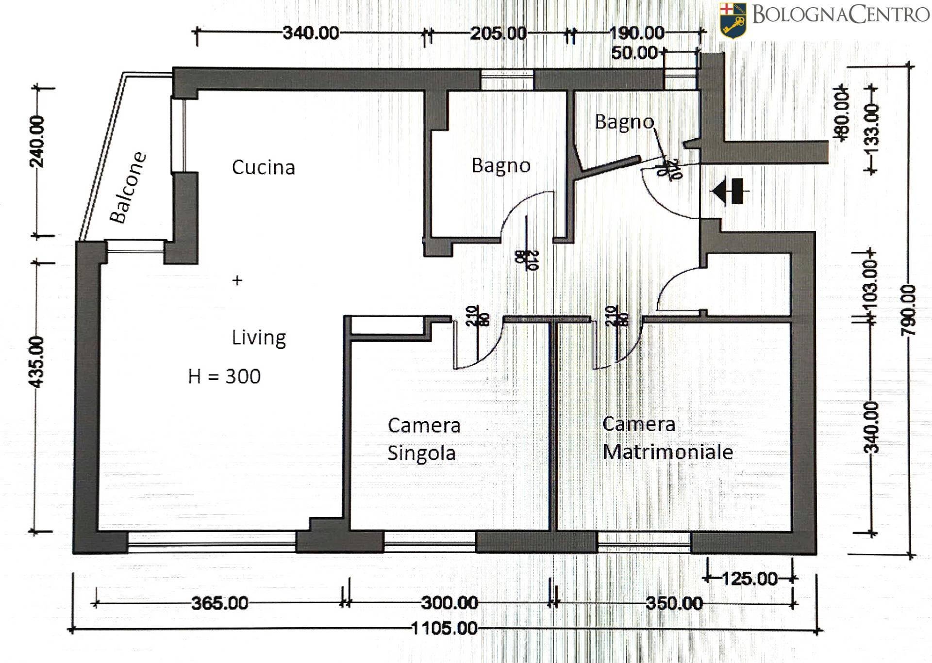 Four-room apartment Bologna (neighborhood Saffi) - photo 3