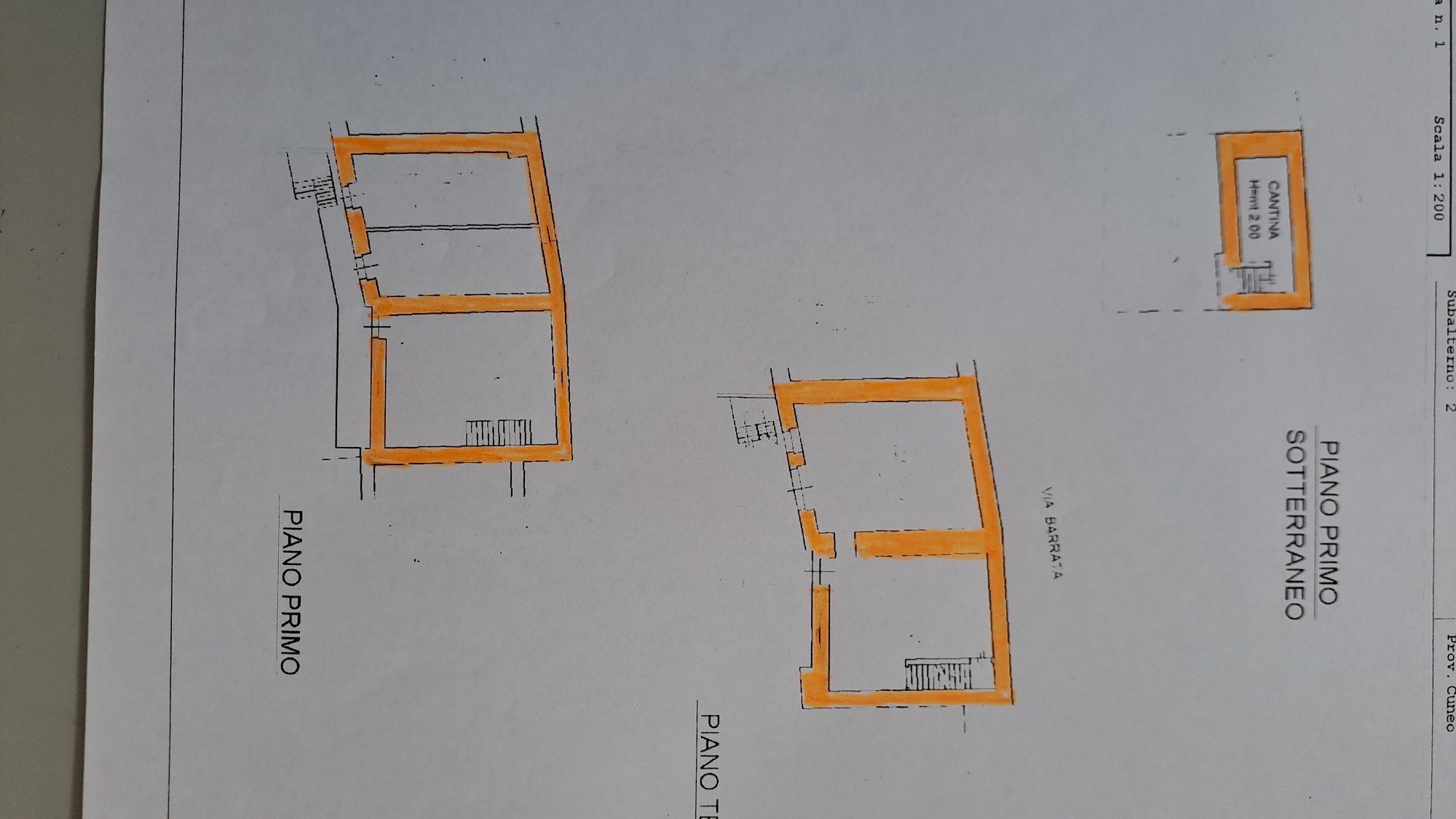 CASA - Casale Via Barrata, 80, Bagnolo Piemonte - floor plans 1
