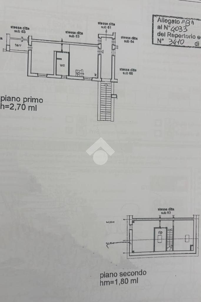 Four-room apartment Via Fontananera, Sarzana - floor plans 1