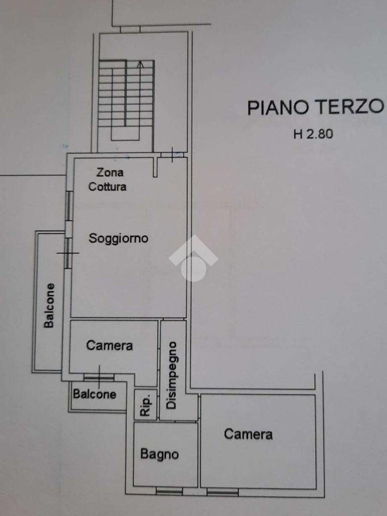 Four-room apartment Via Persio, Ameglia - floor plans 1
