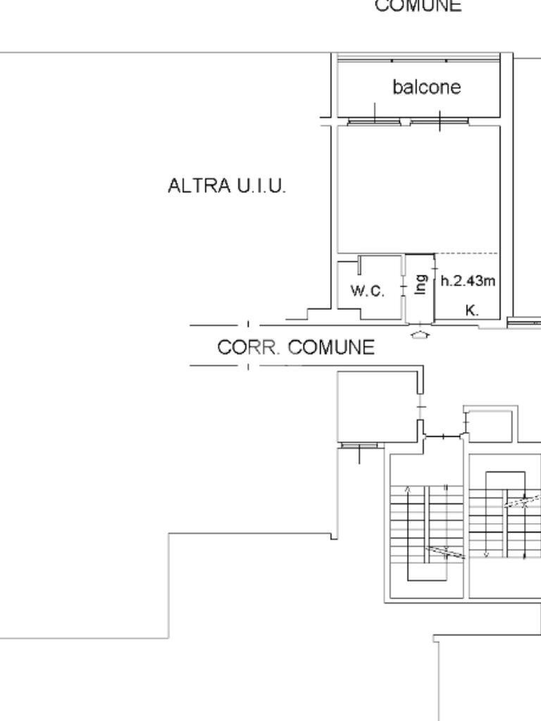 One-room apartment Palazzo dei cigni, hamlet Milano 3, Basiglio - floor plans 1