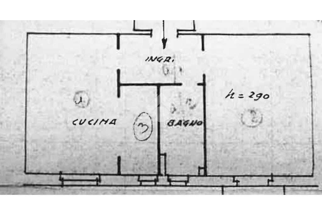 Two-room apartment Via Ambrogio Binda, Milano (neighborhood Barona) - floor plans 1