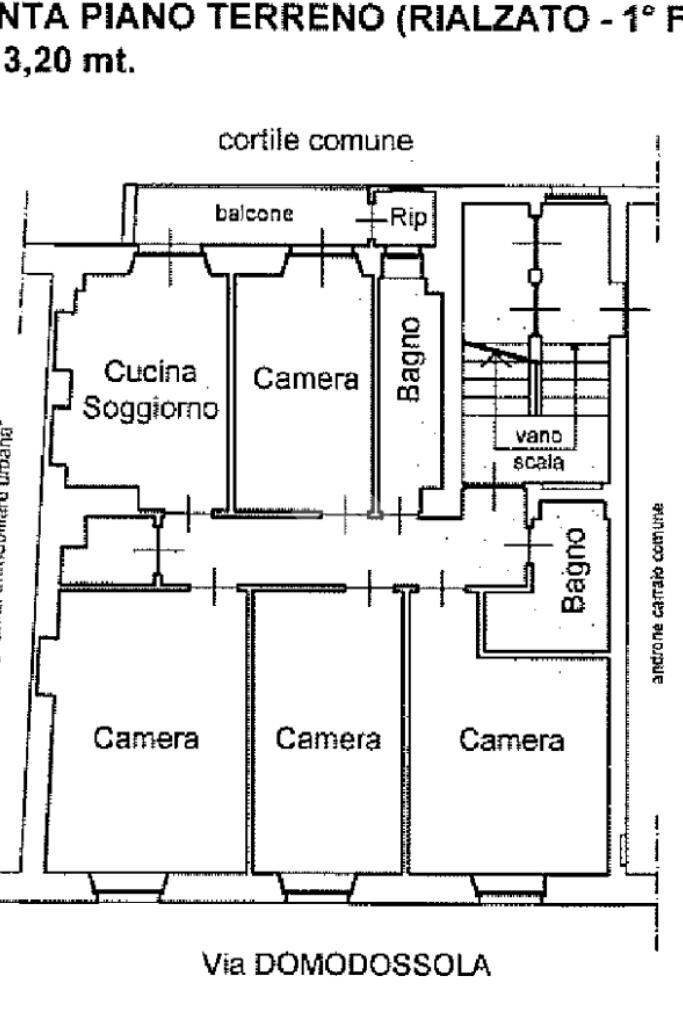 Stable - Palace Via Domodossola, Torino (neighborhood Parella) - floor plans 1